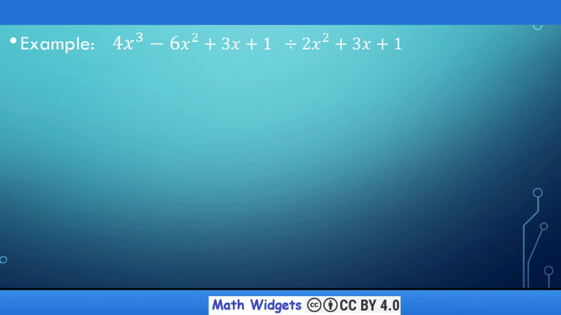 polynomial division